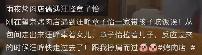 力破離婚傳聞!章子怡汪峰帶孩子外出吃飯,一家人其樂融融感情好