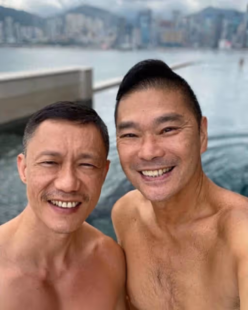 香港知名男主持與丈夫慶祝結婚六周年,因家族遺傳兩度確診患癌