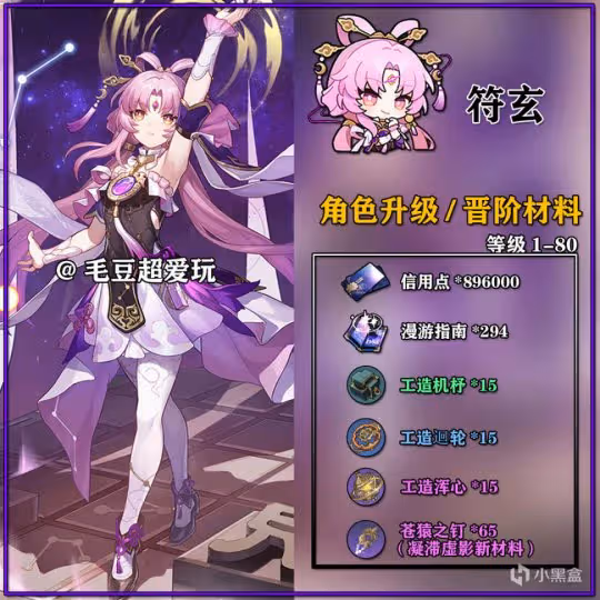 崩壞星穹鐵道符玄培養攻略