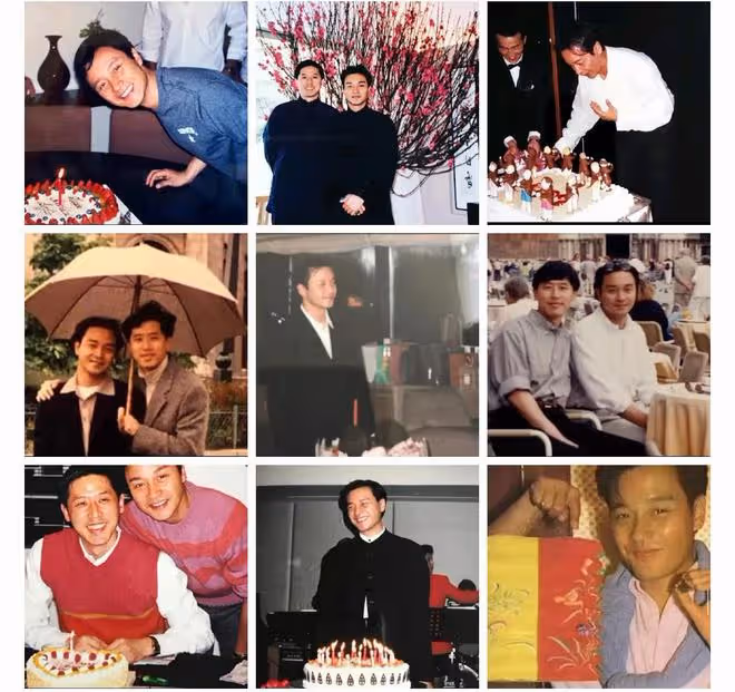 唐鶴德曬昔日合影為張國榮慶祝67歲冥誕，張國榮緊摟唐鶴德很般配