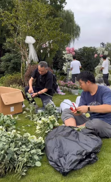 喬任梁去世7周年,陳喬恩連續7年曬粉色天空,喬爸在墓地布置花海