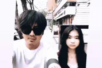 曹格曬12歲女兒，姐姐穿露腰裝嘴巴像宋慧喬，被爸爸親吻滿臉嫌棄