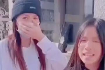 演員張庭風波後攜女兒錄視頻道歉 痛哭懇求網友放過