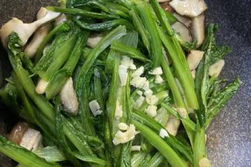 香菇油麥菜（低脂又健康的快手菜）