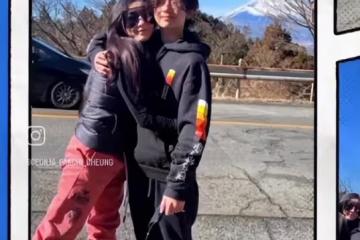 張柏芝情人節帶孩子滑雪，Quintus暴風長高，大仔又瘦又有型