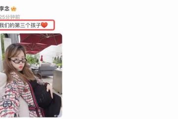 38歲闊太李念官宣懷3胎,肚子又大又圓,1句話力證與丈夫感情依舊