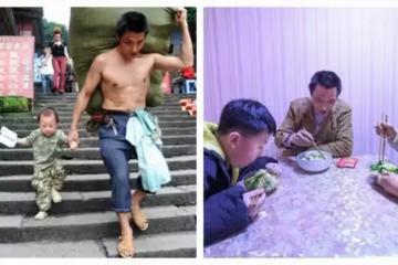 「扛的是家計,牽的是未來!」當年工人父「搬重物帶娃照」一夕爆紅 「10年後近況曝」以兒子為傲