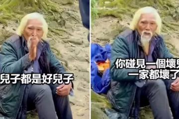 拾荒老人自稱家庭條件不差，有個好兒子，淪落至此都是兒媳的錯