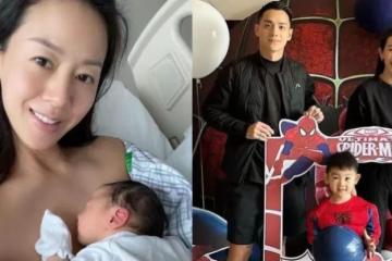 39歲梁靖琪為兒子慶生，爸爸搶盡風頭被兒子無視