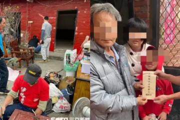10口擠破屋，阿公獨養3兄妹做零工維生，沒錢修房子好心人突上門送暖，感動哭：終於不用5個人擠一張床了
