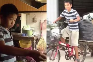阿嬤和父親身體差，12歲國中孩「騎腳踏車撿回收」，學費自己賺，每天為視障父下廚「從無絲毫怨言」：一天的收穫已經很開心