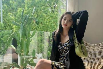甜美系周潔瓊解鎖「輕熟風」，法式碎花裙配西裝，可帥氣可仙女