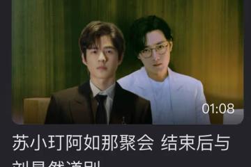 劉昊然蘇小玎聚餐,兩人既是中戲校友,又都考編進入文工團成同事