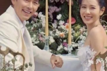 孫藝珍曬照慶祝結婚周年，穿頂奢抹胸婚紗，牽手甜笑破離婚傳聞