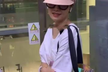 馬伊琍獨自乘電梯被偶遇，脖子皺紋多很顯老，但不擺架子接地氣