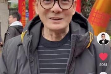 港星李國麟福州農村過年!參加祭祖會吃大碗席,獲眾人圍觀接地氣