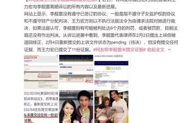 王力宏離婚法庭記錄曝光,李靚蕾被疑將入獄,本尊火速發聲明反擊