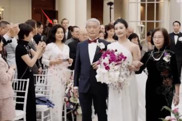 46歲譚元元美國大婚,與新郎翩翩起舞,曾誤闖土豆老總婚姻引爭議