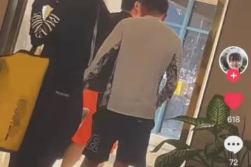 沈騰被偶遇三亞衝浪，身旁一高挑美女同行，本人濕發身材暴瘦明顯