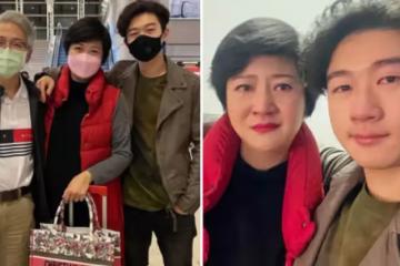 可憐天下父母心！57歲崔佩儀送兒出國留學，臨行前機場告別「相擁而泣」，老公讓她獨留臺灣「略顯心酸」：放手讓兒子長大
