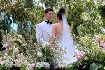 竇驍婚紗被吐槽，站內照片被罵像服務員，頭上的配飾像礦泉水桶