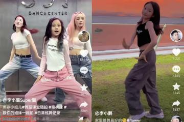 李小璐李小鵬同時曬女兒跳舞,甜馨被指舞技不如奧莉,但顏值反超