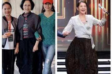 宋曉英撞衫倪萍,差4歲宛如兩代人,一個花哨奶奶,一個優雅貴婦