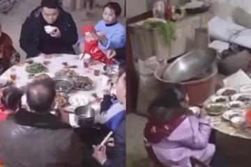 回家鄉團圓!她調監視發現「全家團聚→剩媽媽一人吃飯」 最後畫面讓她淚崩:無可奈何