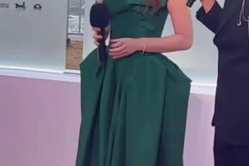 陳妍希被生圖出賣,穿抹胸裙麒麟臂無處藏,法令紋明顯不像少女了