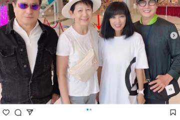 石修夫婦參加聚會,劉松仁米雪摟肩合影表現親密,相識30年感情好
