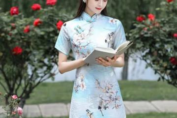 清涼一夏的改良旗袍裙,又仙又美讓人驚艷,讓人高挑曼妙格外動人