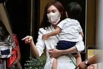 林志玲一家三口首同框!小腿淤青瘦得像竹竿,混血兒子全身照曝光
