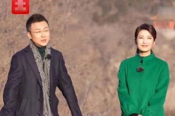 央視主持人剛強與妻子同框,齊登長城笑開花,深情對視風景美如畫