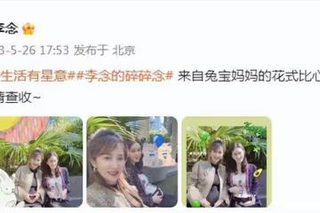 「闊太」李念曬孕期日常,懷孕8個月肚大如籮,戴不菲首飾好豪氣