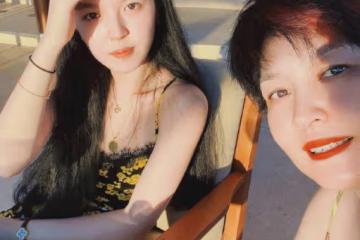 哈文母女與倪虹潔王冠聚餐,時隔5年重聚感慨良多,小法身材吸睛