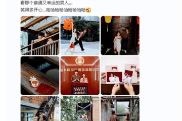 「快男」陸虎卡點官宣結婚，曬婚戒高調撒糖，小兩口擁吻超甜蜜