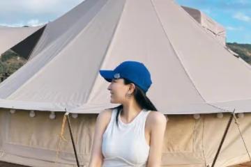 馬蘇身材有點時尚了，但背心配牛仔褲還挺美的，看得出比例有多好