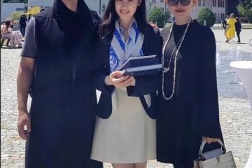 趙文卓赴瑞士參加女兒結業典禮，妻子提16萬名牌包炫富引粉絲不滿