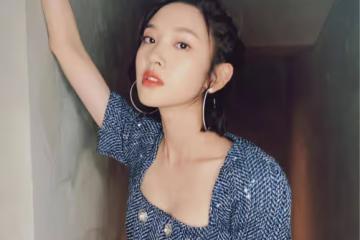 張若昀真娶到寶了,唐藝昕穿露腰上衣配牛仔褲高挑時髦,甜美俏皮
