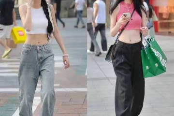 翻看重慶街拍照片發現:滿街都是「露腰衣」,時尚又顯瘦,回頭率很高