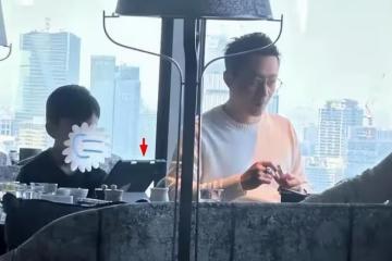 汪小菲帶兒女吃飯被偶遇，小玥兒的身形很像媽媽大S小時候