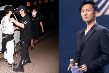 謝霆鋒和大兒子返港，Lucas幫爸爸推行李，禮貌和記者打招呼