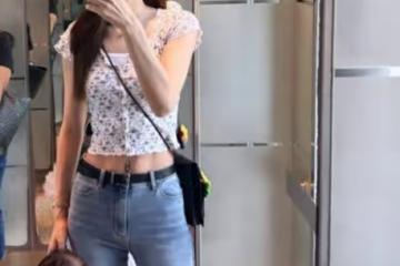 張馨月帶女兒到馬來西亞探望林峰,林峰抱著女兒開心同步喝水