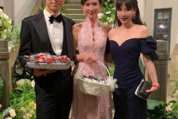 離開哥哥和李靚蕾真是太美好了！同框V字裙，林志玲好身材搶鏡