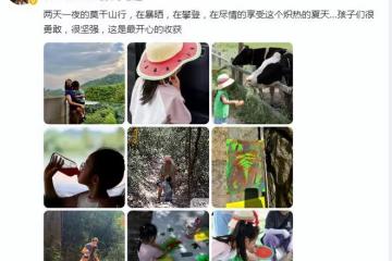 朱丹周一圍帶娃出遊，小小丹和弟弟罕見露臉，一個像媽一個像爸