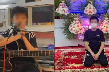 只剩我一個人!12歲男童開直播賣藝「籌亡父喪葬費」數度淚灑現場,畫面讓全網揪心
