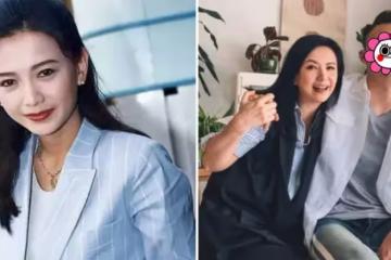 「一代女神」曾華倩曬母子合照！22歲兒子高兩米已是泳將，罕有公開家中照片牆，盡展母子情深