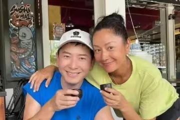 52歲瞿穎定居泰國曝光：皮膚如黑炭與男星緊密擁抱，住豪宅太悠閒