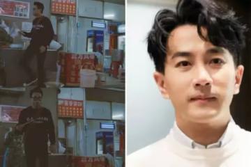 47歲的劉愷威現身街頭，逛夜市吃路邊攤，穿著低調接地氣