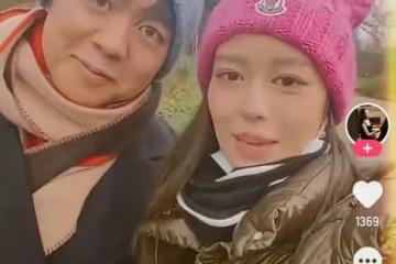 郎朗吉娜現身英國倫敦公園！舉止膩歪直言好愜意，不戴口罩笑開懷
